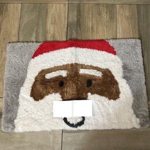 African-American Santa Bath Rug